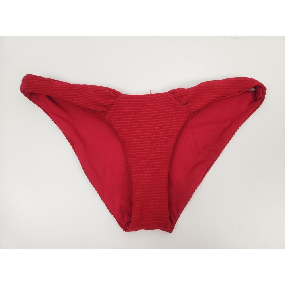 L*Space Sol Bikini Bottom in Red Size Medium